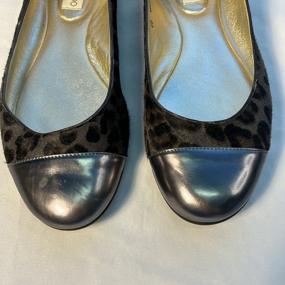 Jimmy Choo London Animal Leopard Print Size 40 Flats - Picture 6 of 15